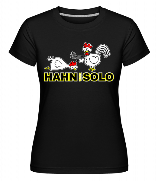 Hahn Wieder Solo - Shirtinator Frauen T-Shirt - Schwarz - Vorn