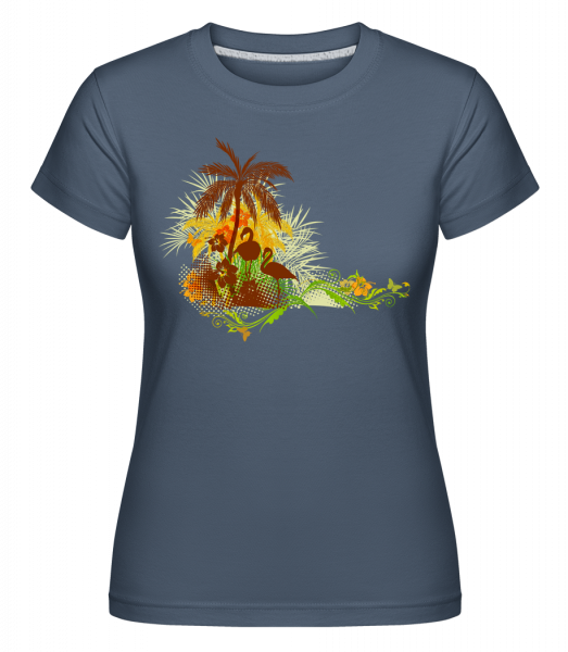 Summer Icon - Shirtinator Frauen T-Shirt - Denim - Vorn