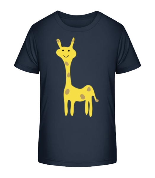 Kinder Comic - Giraffe - Kinder Bio T-Shirt Stanley Stella - Marine - Vorne