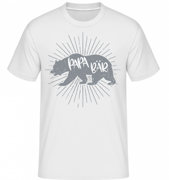 Papa Bär - Shirtinator Männer T-Shirt - Weiß - Vorn