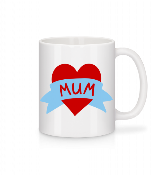 Mum Heart Icon - Tasse - Weiß - Vorn