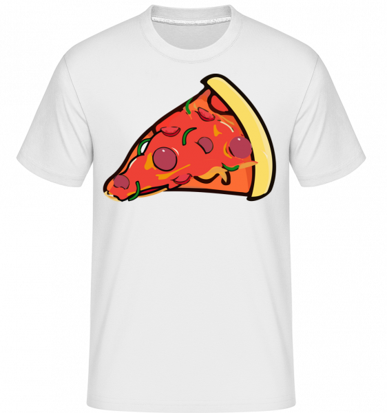 Pizza Slice - Shirtinator Männer T-Shirt - Weiß - Vorn
