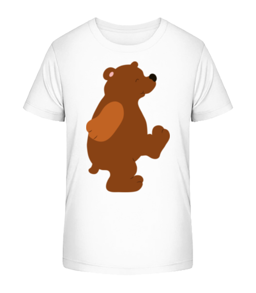 Kinder Comic - Bär - Kinder Bio T-Shirt Stanley Stella - Weiß - Vorne