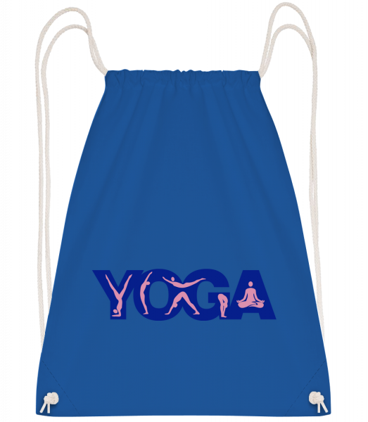 Yoga Sign Blue - Turnbeutel - Royalblau - Vorn