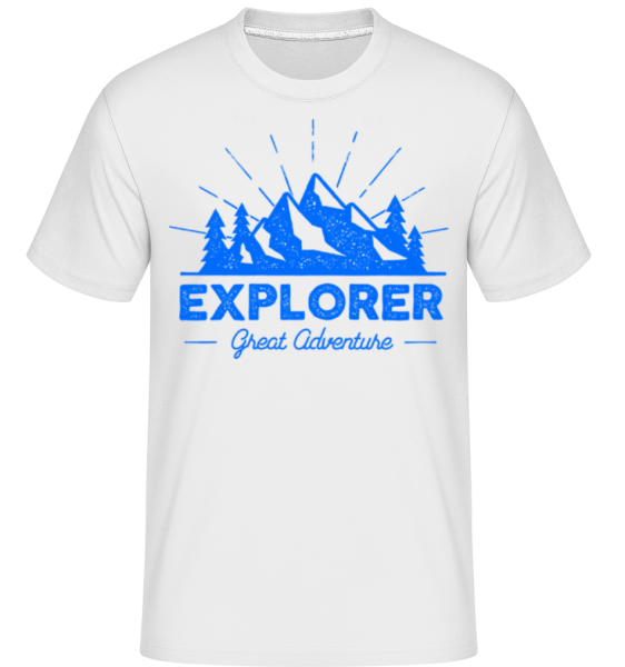 Explorer Great Adventures - Shirtinator Männer T-Shirt - Weiß - Vorne