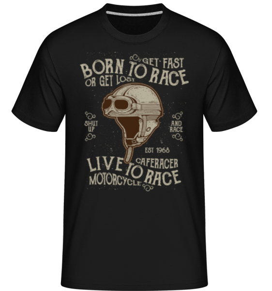 Born To Race - Shirtinator Männer T-Shirt - Schwarz - Vorne