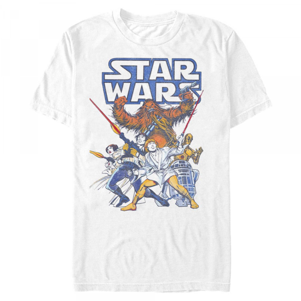 Star Wars - Skupina Heroic Crew - Männer T-Shirt - Weiß - Vorne