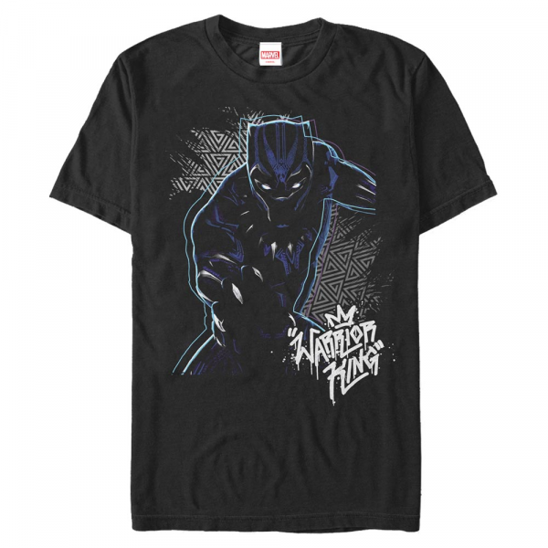 Marvel - Black Panther - Black Panther Warrior Prince - Männer T-Shirt - Schwarz - Vorne