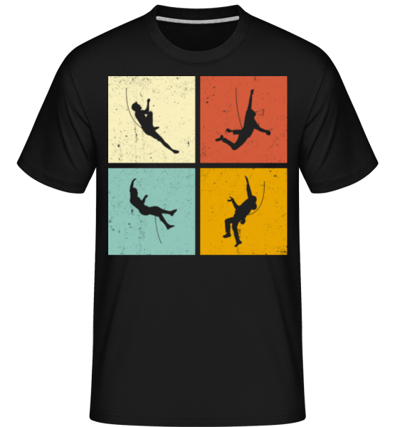Klettern - Shirtinator Männer T-Shirt - Schwarz - Vorne
