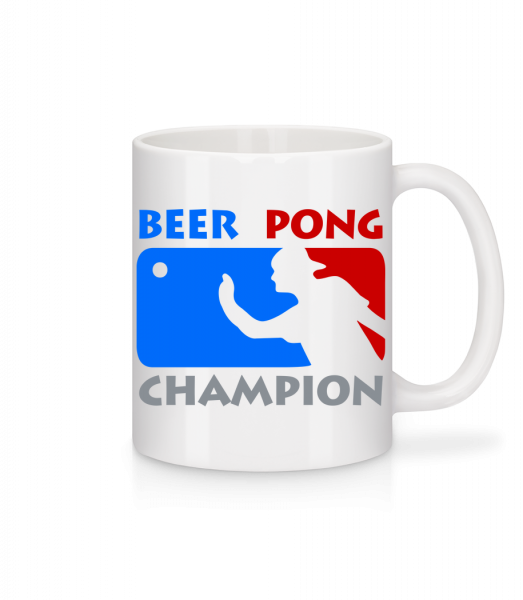 Beer Pong Champion - Tasse - Weiß - Vorn