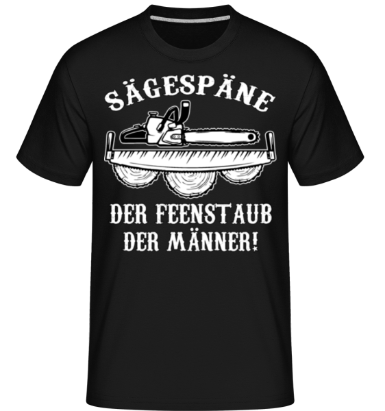 Sägespäne - Shirtinator Männer T-Shirt - Schwarz - Vorne