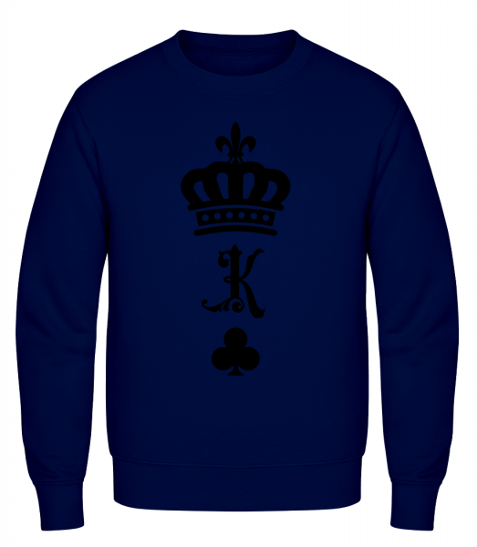 König Krone - Männer Pullover AWDis - Marine - Vorn