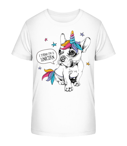 I Am A Unicorn - Kinder Bio T-Shirt Stanley Stella - Weiß - Vorne
