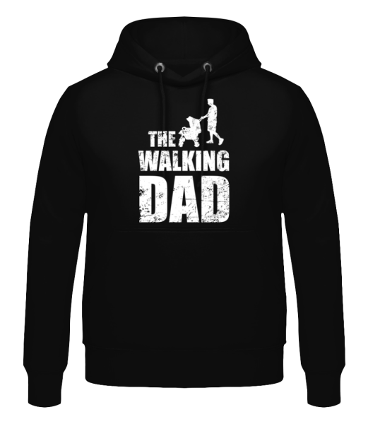 The Walking Dad - Männer Hoodie - Schwarz - Vorne