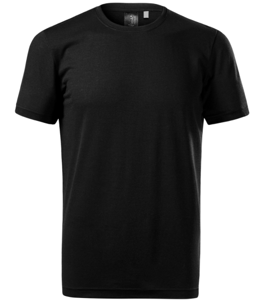 Merino Männer T-Shirt - Schwarz - Vorne