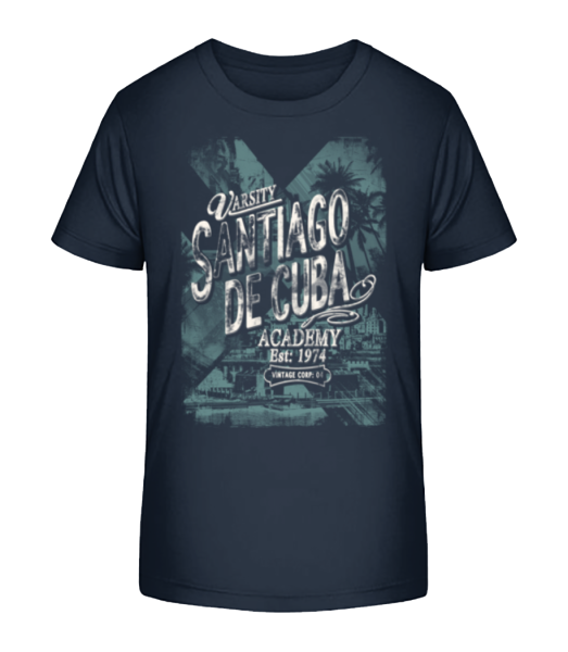 Varsity Santiago De Cuba - Kinder Bio T-Shirt Stanley Stella - Marine - Vorne