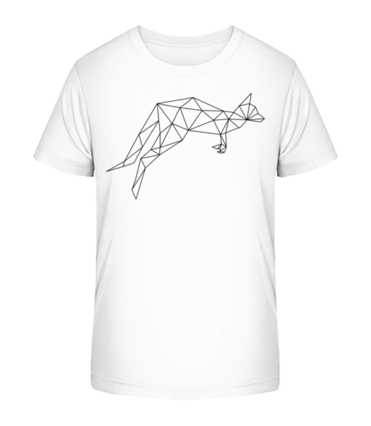 Polygon Känguru - Kinder Bio T-Shirt Stanley Stella - Weiß - Vorne