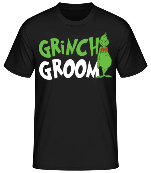 Grinch Groom - Männer Basic T-Shirt - Schwarz - Vorne