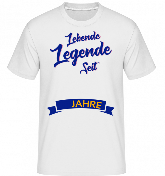 Lebende Legende - Shirtinator Männer T-Shirt - Weiß - Vorn