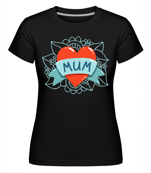 Mum Heart Icon - Shirtinator Frauen T-Shirt - Schwarz - Vorn